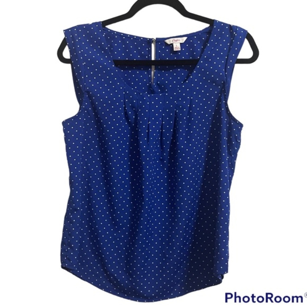 Candie’s Blue Polka dot Blouse